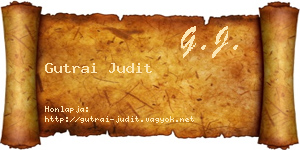Gutrai Judit névjegykártya